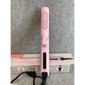 Visage Cool Air Dual Styler Pink 2 in 1 Curls and Straightens 5 Heat Settings